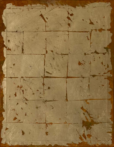 Картина под названием "Golden Autumn" - Mila Oz, Подлинное произведение искусства, Акрил Установлен на Деревянная рама для н…