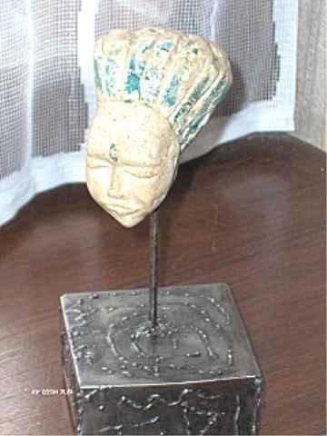 Sculpture intitulée "Pharaon" par Mile, Œuvre d'art originale