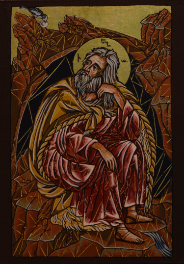 Pittura intitolato "Il profeta Elia.jpg" da Milena Pisano, Opera d'arte originale, Acrilico
