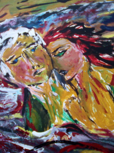 Pittura intitolato "amore-cupo.jpg" da Milena Aere, Opera d'arte originale, Acrilico
