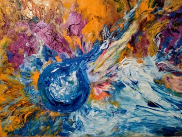 Painting titled "Universo" by Milena Aere, Original Artwork, Acrylic