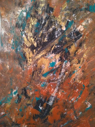 Painting titled "Astratto 1" by Milena Aere, Original Artwork, Acrylic