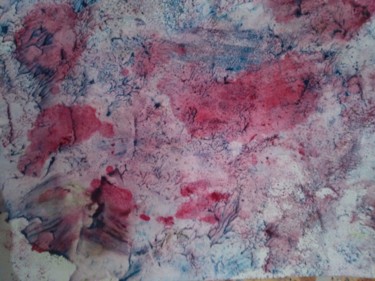 Pittura intitolato "Alberi su roccia" da Milena Aere, Opera d'arte originale, Acquarello