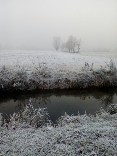 Fotografia intitolato "paesaggio invernale" da Milena Aere, Opera d'arte originale