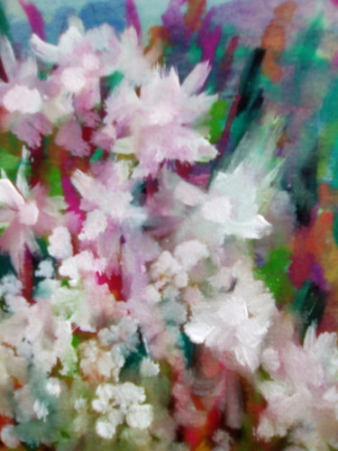 Painting titled "fiori-bianchi.jpg" by Milena Aere, Original Artwork, Acrylic