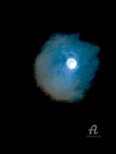 Fotografie getiteld "Moon Dream" door Miler Art, Origineel Kunstwerk, Digitale fotografie