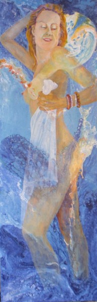 Peinture intitulée "Spacial Marie-France" par Alexandre Milesi, Œuvre d'art originale, Acrylique