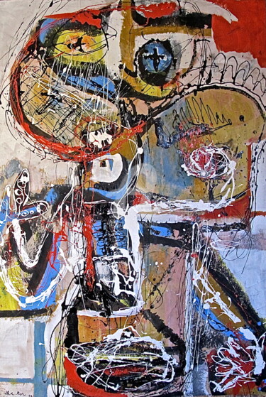 Painting titled "n°13-001" by Fred Milesi, Original Artwork