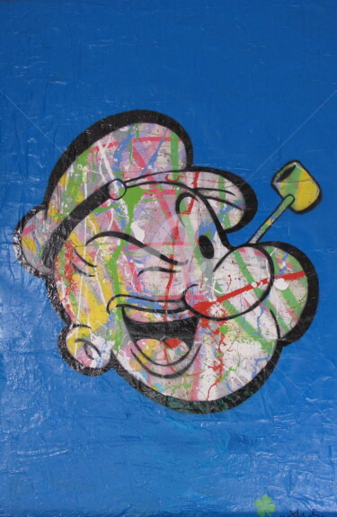 Painting titled "Popeye" by Fred Milesi, Original Artwork