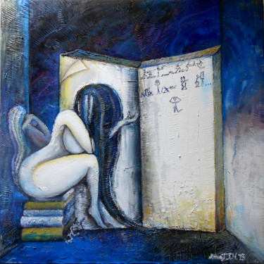 Painting titled "Confused" by Milica Jovanović Syed Mahmud, Original Artwork, Oil