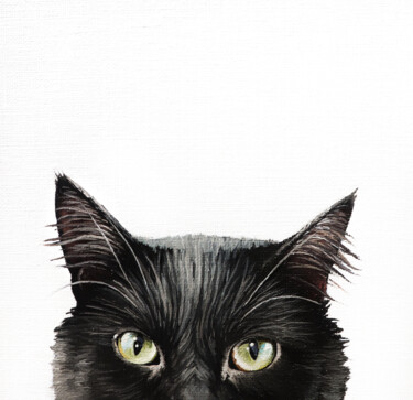 Картина под названием "BLACK" - Milie Lairie, Подлинное произведение искусства, Масло