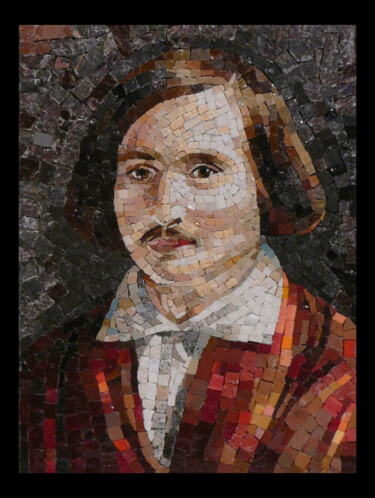 Escultura intitulada "Portrait of Nicolai…" por Miljana Marković, Obras de arte originais, Mosaico