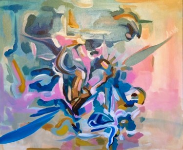 Malerei mit dem Titel "Fly" von Milk Art Florence, Original-Kunstwerk, Acryl