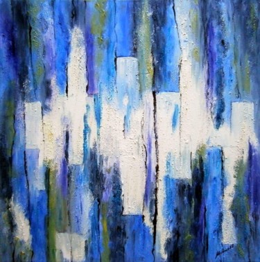 Картина под названием "In the rhythm of mu…" - Milka Urbaníková, Подлинное произведение искусства, Масло