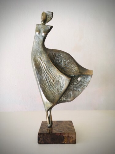 Skulptur mit dem Titel "Wind" von Milko Dobrev, Original-Kunstwerk, Bronze