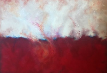 Peinture intitulée "Terre de feu" par Milla Laborde, Œuvre d'art originale, Acrylique Monté sur Châssis en bois