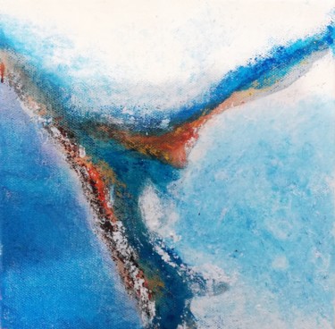 Картина под названием "Vue du Ciel 1" - Milla Laborde, Подлинное произведение искусства, Акрил Установлен на Деревянная рама…