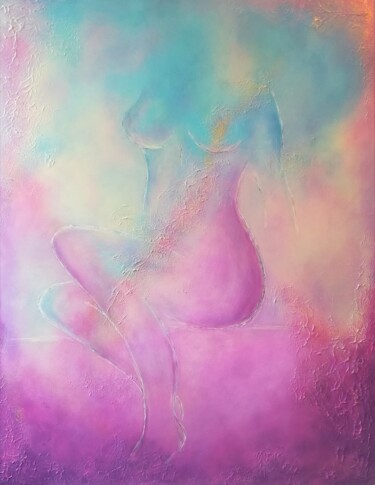 Eden, sur le toit du monde Painting titled "Eden, sur le toit d…" by Milla Laborde, Original Art, Acrylic Mounted on Stretcher frame