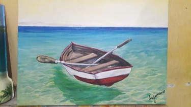 Peinture intitulée "barco" par Ludmila Jambeiro, Œuvre d'art originale