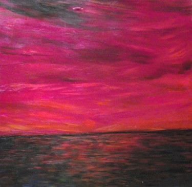 Pintura intitulada "profondo rosso" por Milla, Obras de arte originais, Óleo