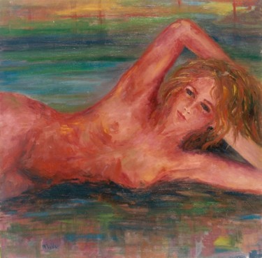 Schilderij getiteld "in un giorno d'esta…" door Milla, Origineel Kunstwerk, Olie