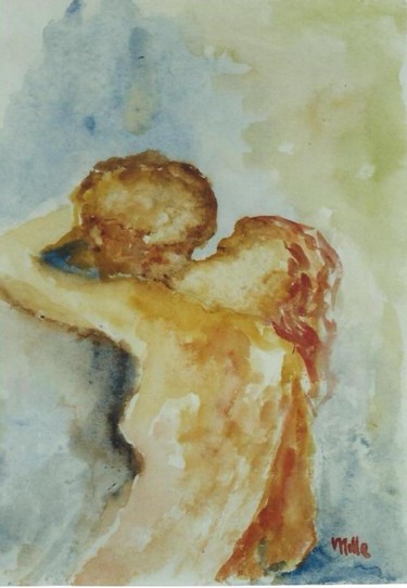 Painting titled "il-bacio.jpg" by Milla, Original Artwork, Oil