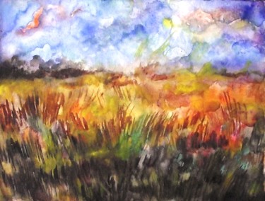 Painting titled "in-un-campo-di-gran…" by Milla, Original Artwork, Oil
