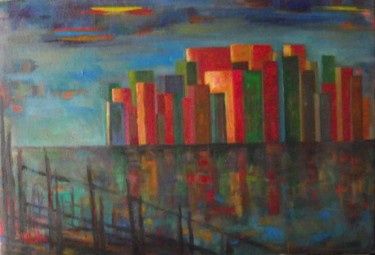 Painting titled "newyork.jpg" by Milla, Original Artwork, Oil