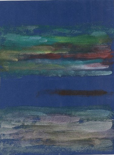Pittura intitolato "profondita-notturna…" da Milla, Opera d'arte originale, Olio