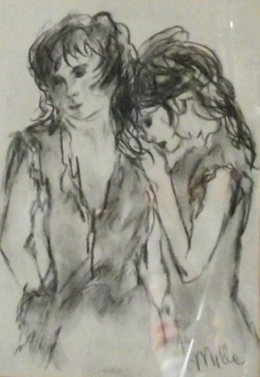 Drawing titled "confidenze-3.jpg" by Milla, Original Artwork, Other