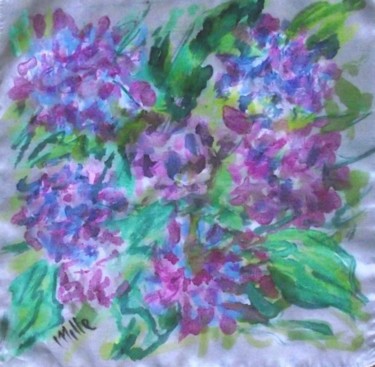 Pittura intitolato "ortensie.jpg" da Milla, Opera d'arte originale