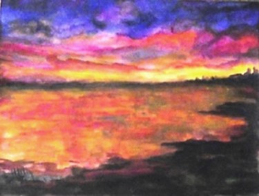 Pittura intitolato "tramonto-2.jpg" da Milla, Opera d'arte originale