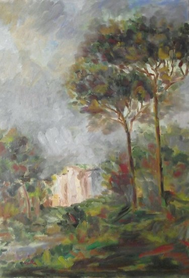 Pittura intitolato "monte-fedele-3.jpg" da Milla, Opera d'arte originale, Olio