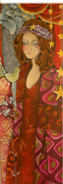 Картина под названием ""L'oiseau de passag…" - Millecouleurs, Подлинное произведение искусства, Акрил