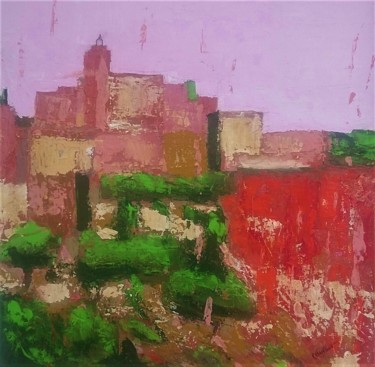 Painting titled "Roussillon" by Pierre Bidaut, Original Artwork, Acrylic