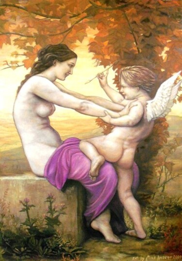 Peinture intitulée "Nacimiento" par Milo Anders, Œuvre d'art originale, Huile