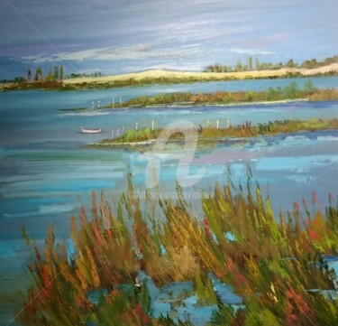 Painting titled "Camargue sauvage" by Milorv, Original Artwork