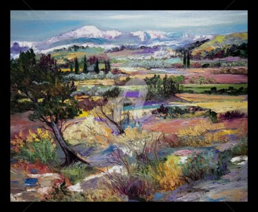 Painting titled "Provence en automne" by Milorv, Original Artwork