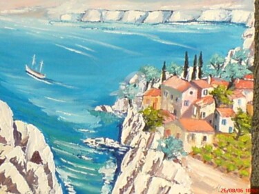 Peinture intitulée "Martine en vacance" par Milorv, Œuvre d'art originale