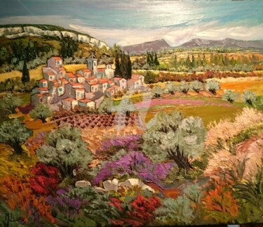 Pintura intitulada "Provence" por Milorv, Obras de arte originais, Óleo