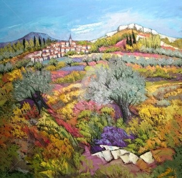 Malerei mit dem Titel "Provence" von Milorv, Original-Kunstwerk