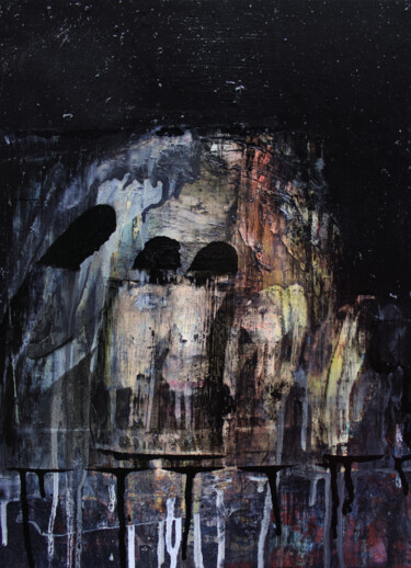 Peinture intitulée "Scream" par Miloš Hronec, Œuvre d'art originale, Huile