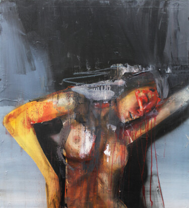 绘画 标题为“Beautiful psychosis” 由Miloš Hronec, 原创艺术品, 油