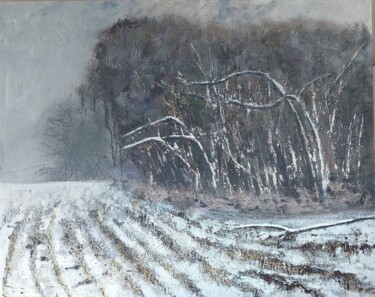 Картина под названием "Winter - price on r…" - Milosz Burnat, Подлинное произведение искусства, Акрил