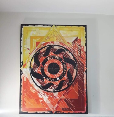 Peinture intitulée "racine 1" par Milot Valescot, Œuvre d'art originale, Acrylique