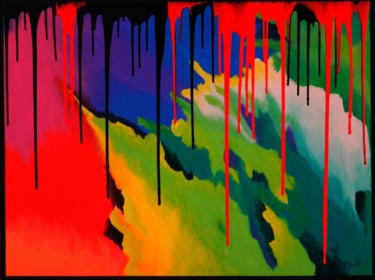 Pintura titulada "colores del otro mu…" por Milton Morales Grillo, Obra de arte original