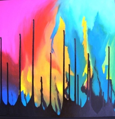 Pintura titulada "colores de mi tierra" por Milton Morales Grillo, Obra de arte original