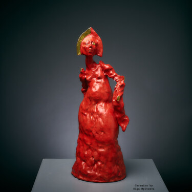 Skulptur mit dem Titel "“Russian Tsarevna”" von Oly Miltys, Original-Kunstwerk, Keramik