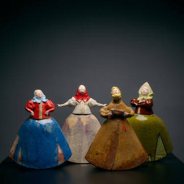 Sculpture titled "Maslenitsa" by Oly Miltys, Original Artwork, Ceramics