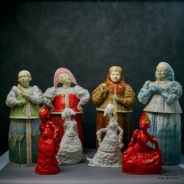 Rzeźba zatytułowany „Seasons” autorstwa Oly Miltys, Oryginalna praca, Ceramika
